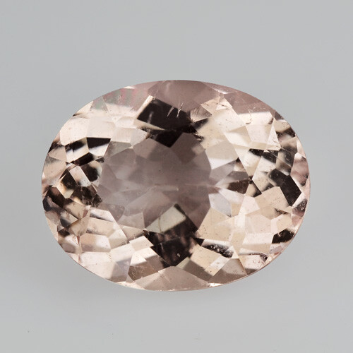 2.05Cts Brazilian Natural Soft Peach Color Morganite 9.5×7.5x5mm Oval Gemstone