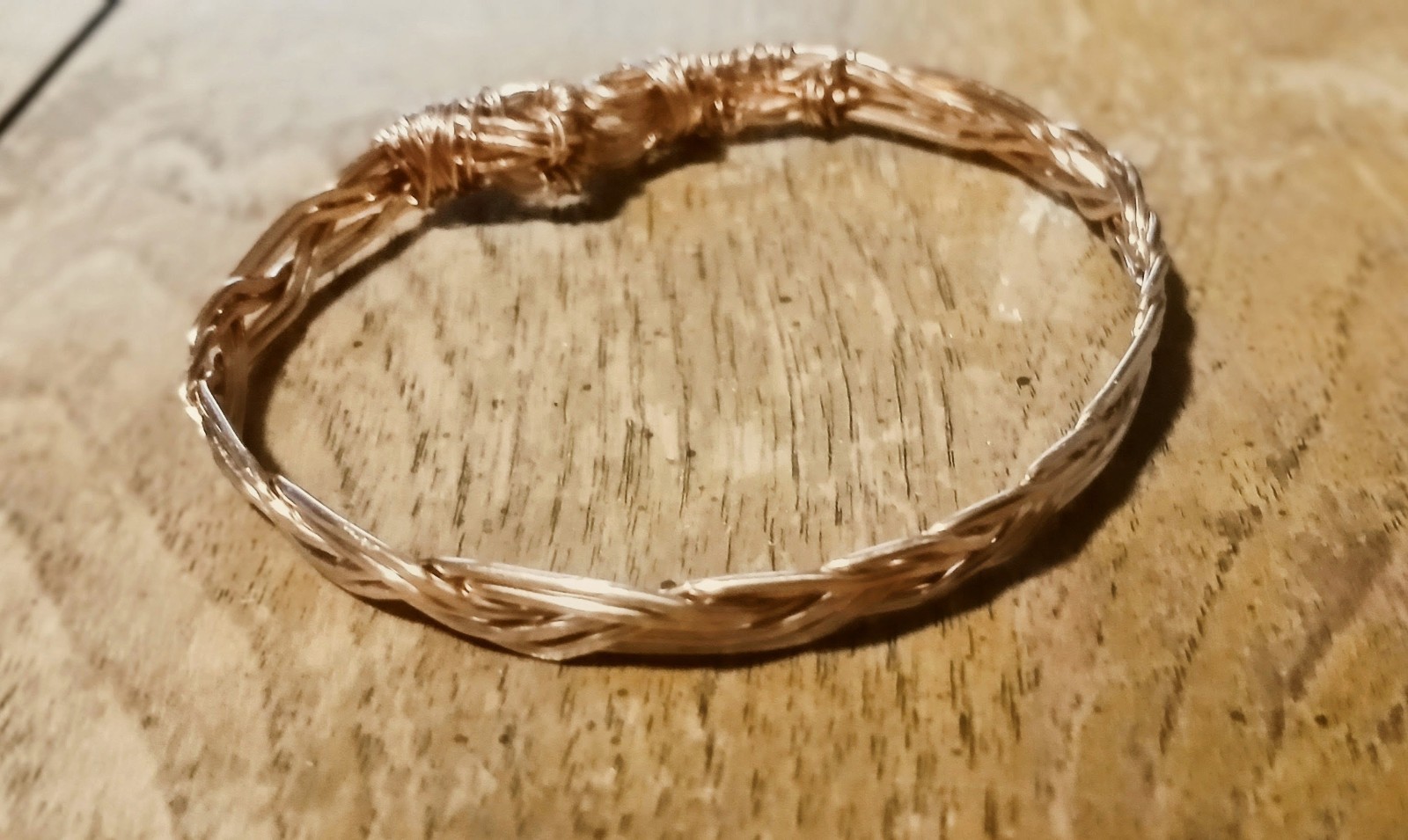 Handmade Braided Ancient Pure Cuff Copper Bracelet