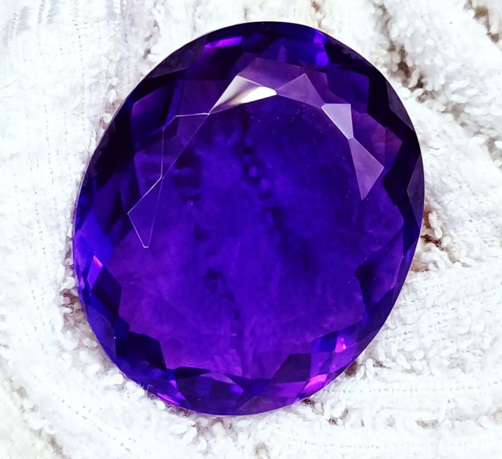 Amazing Violet Amethyst Huge 230 Ct Oval Cut Natural Loose A+ Certified Gemstone