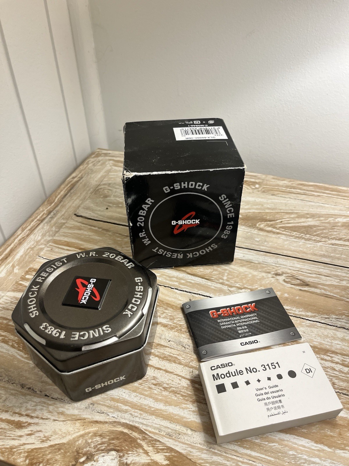*MINT* Casio G-SHOCK Blue Digital Resin Watch GLX5600c-2 w/ Box Manuals