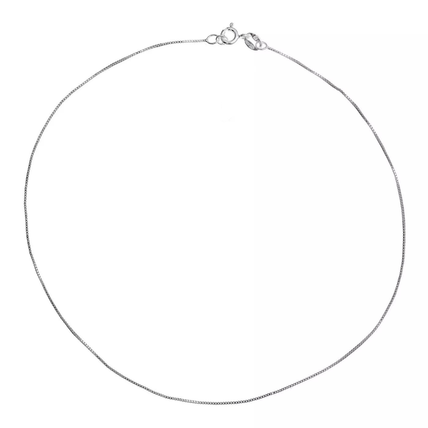 Solid 925 Sterling Silver 1mm Italian Box Chain Necklace 16″-30″ For Men & Women