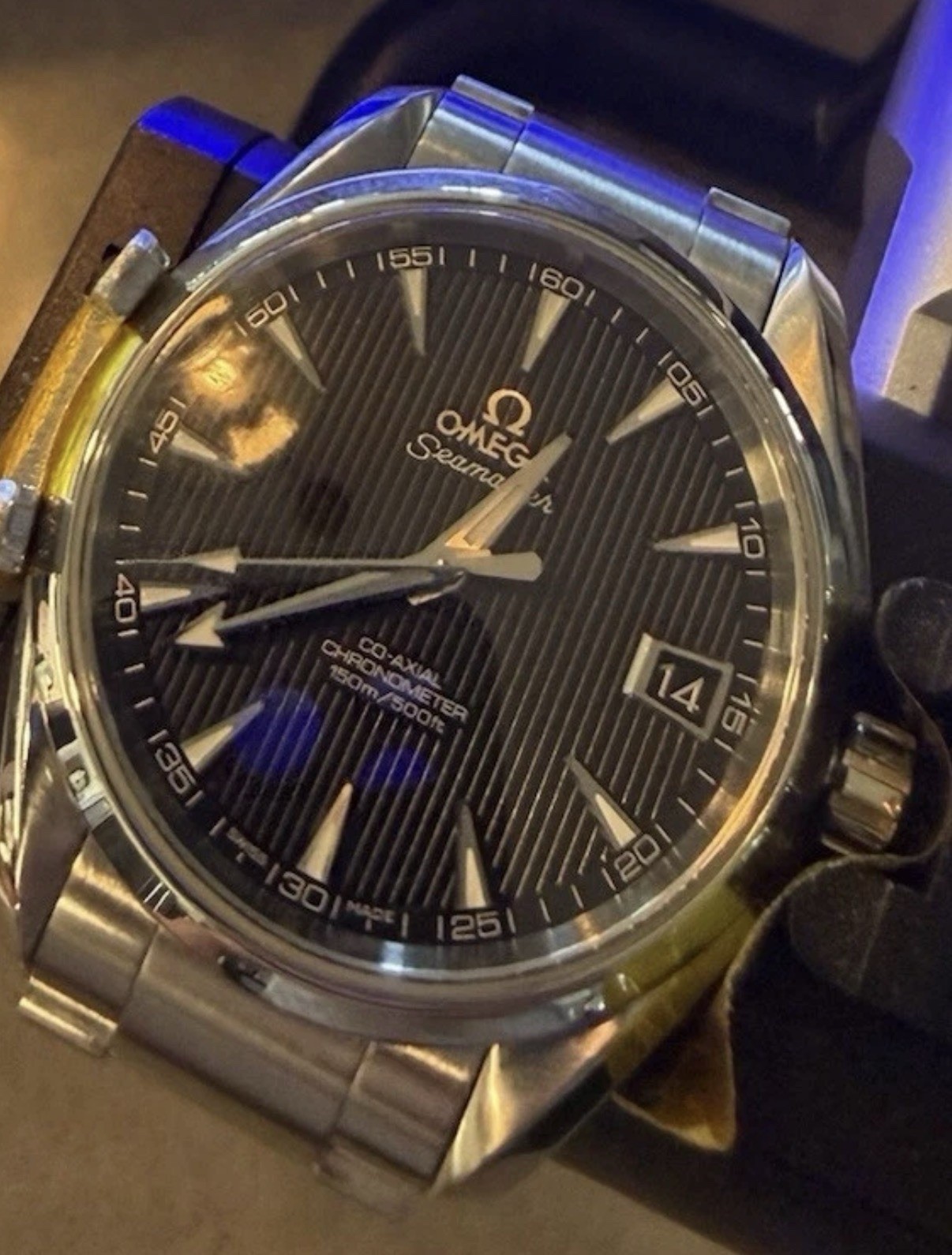 38.5mm Omega Seamaster Aqua Terra Grey Teak 231.10.39.21.06.001