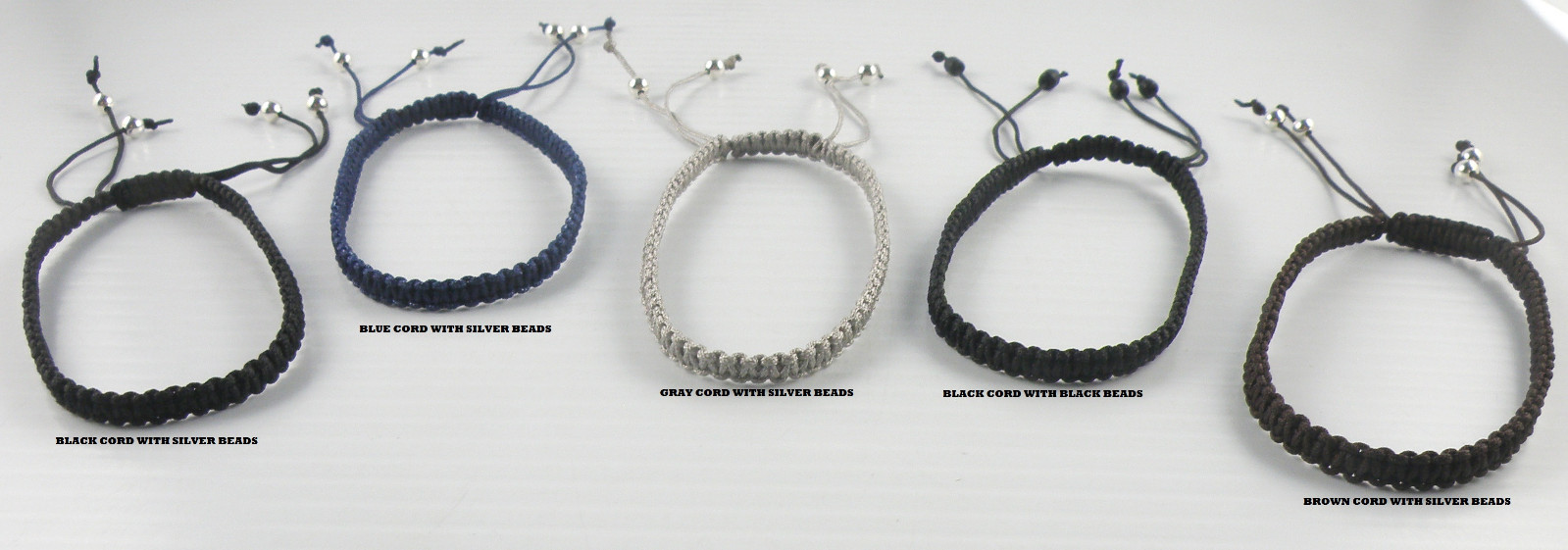 Handmade Macrame Art Knotted Cord Bracelet Adjustable Closing Unisex