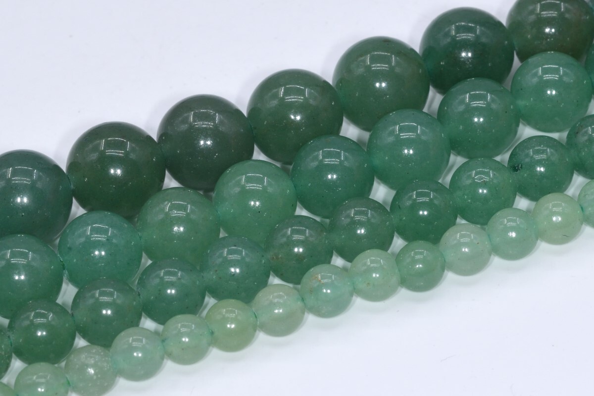 Natural Green Aventurine Grade AAA Round Loose Beads 3/4/5-6/8-9/10/15-16MM