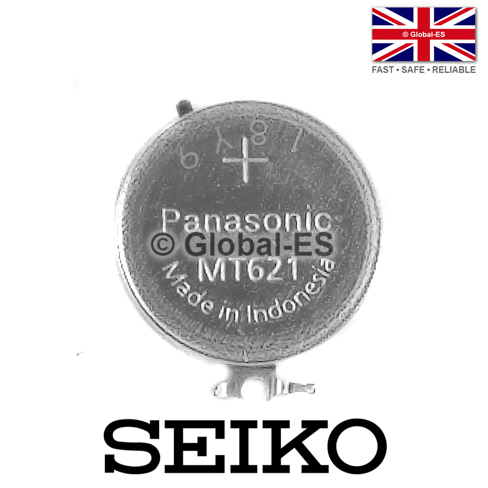 Seiko MT621 3026 24X Capacitor Watch Battery: Solar V137, V138