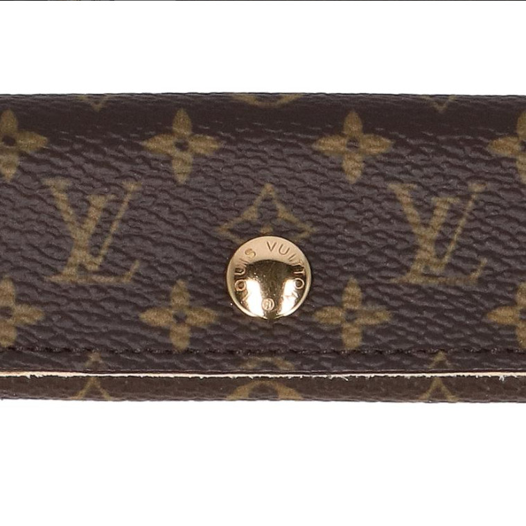 Louis Vuitton Jewelry Case Monogram Brown Necklace Case SN0092 Authentic Japan