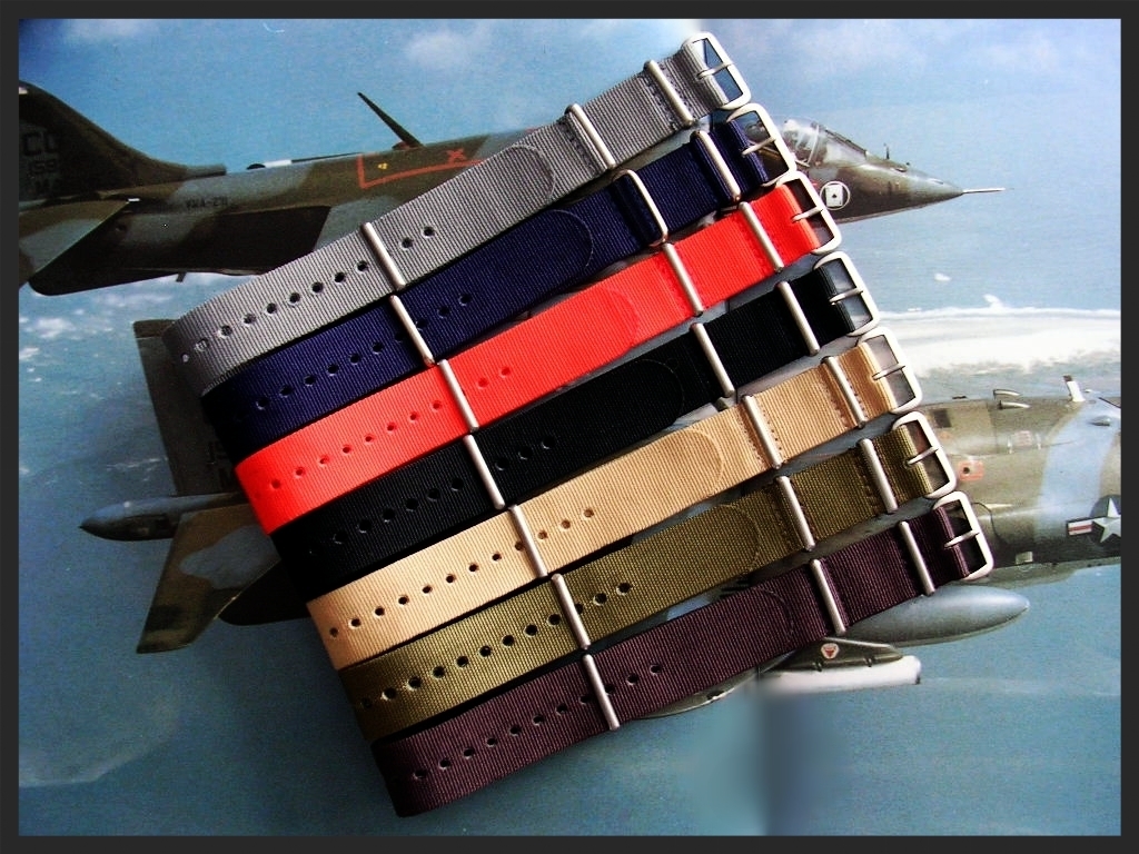 NATO ® strap watch band G10 Ballistic nylon Military RAF stitched bond IW SUISSE