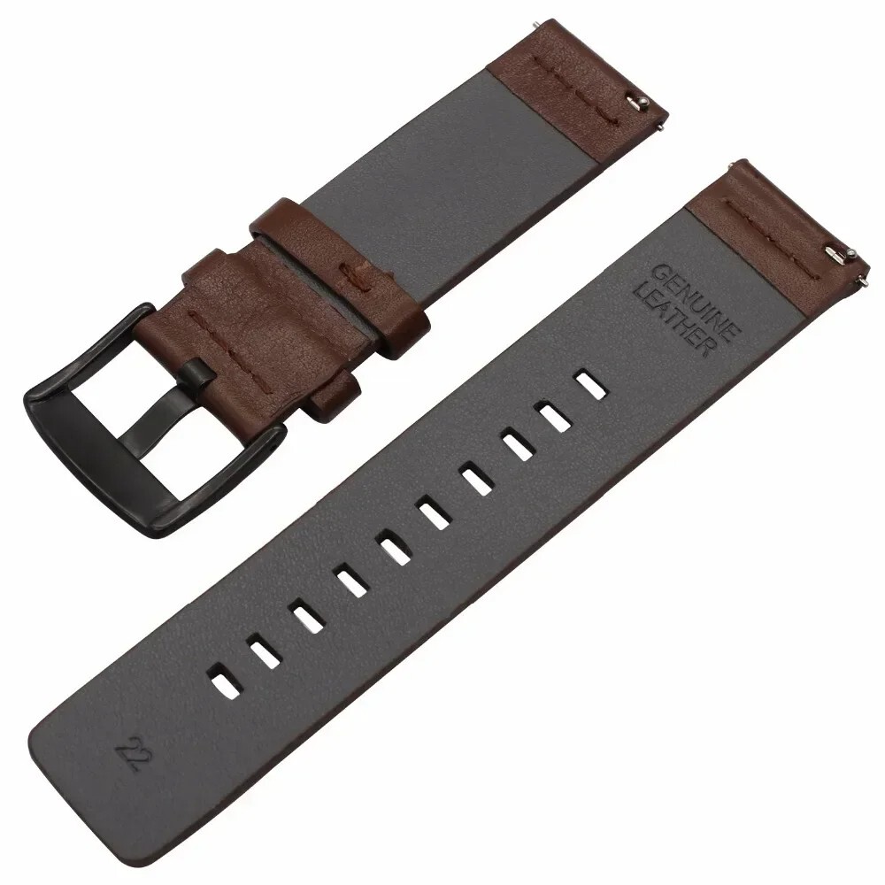 18mm 20mm 22mm 24mm Genuine Leather Wristband Watch Strap Band Bracelet UNIVERSL