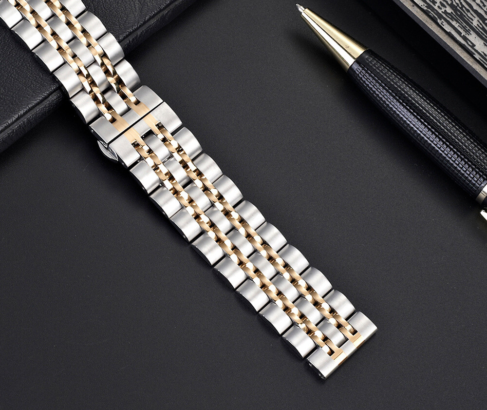 High Quality Solid Stainless Steel Watch Band Strap Metal Quick Release 20 22mm
