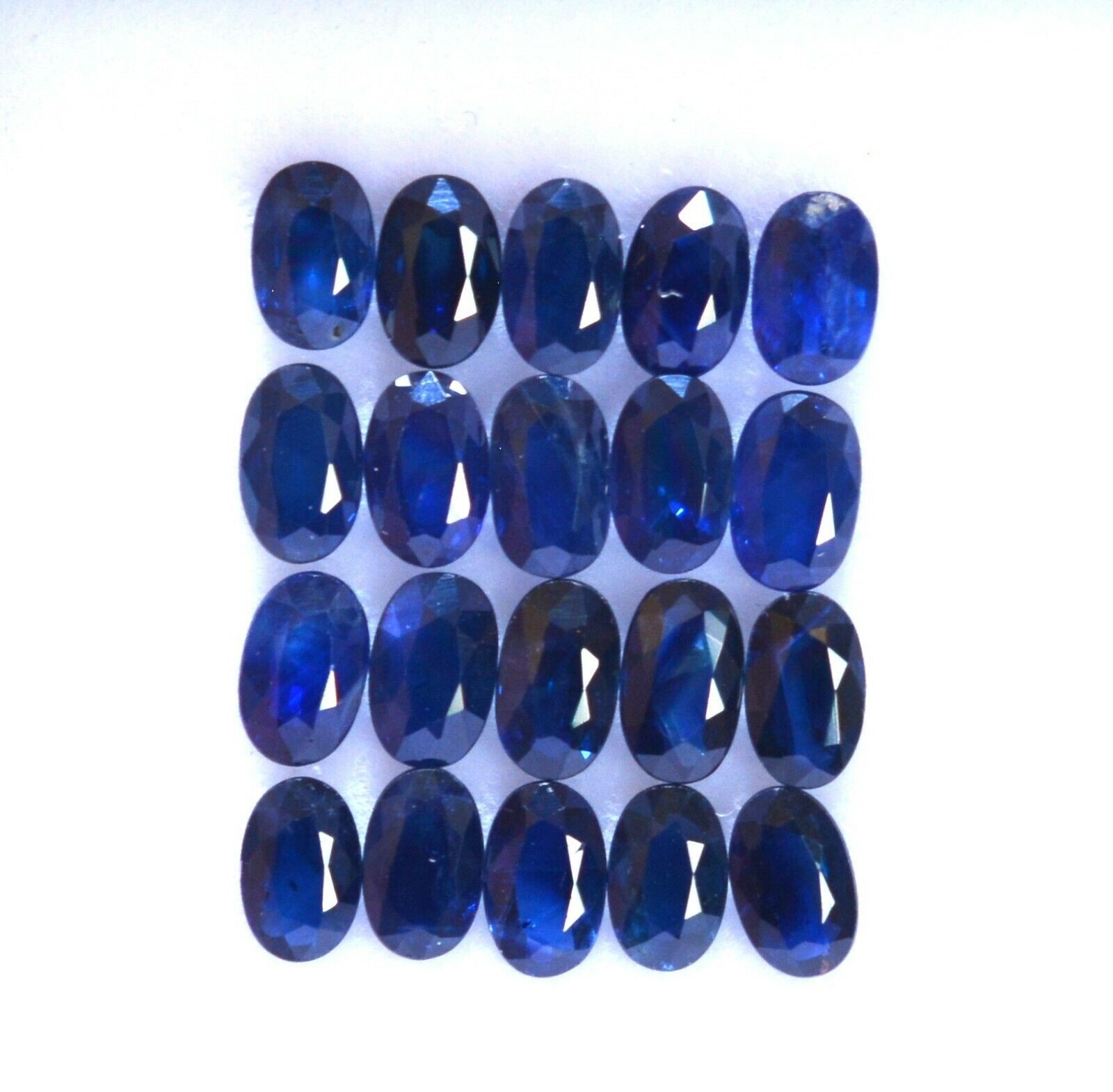 Natural Blue Sapphire Oval Faceted Loose Calibrated Gemstone Ready for Jewelry