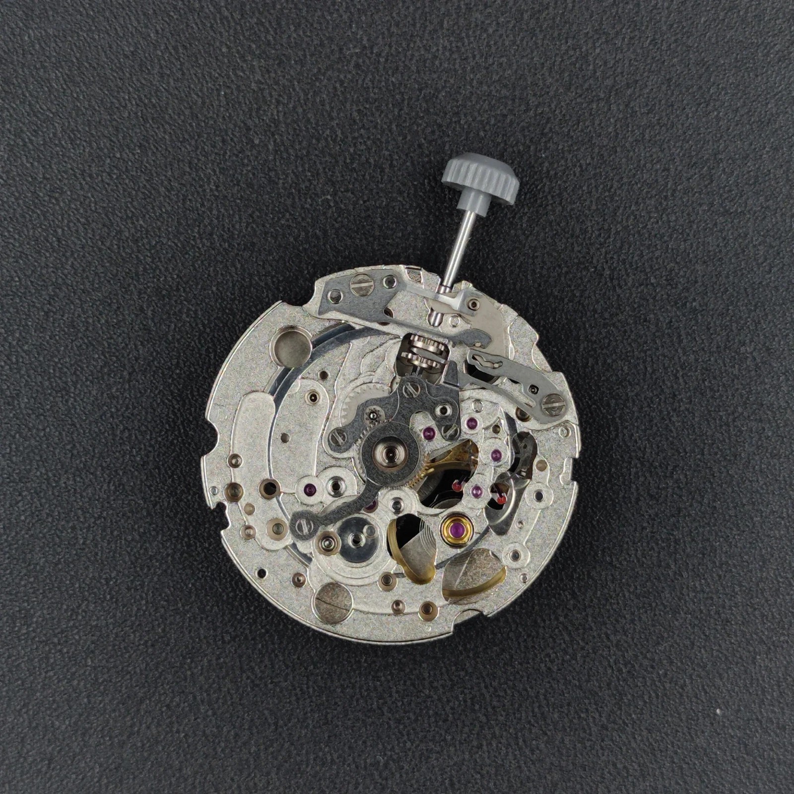 Genuine Japan Miyota 82S0 Automatic Movement Skeleton 21 Jewels Gold Silver Stem