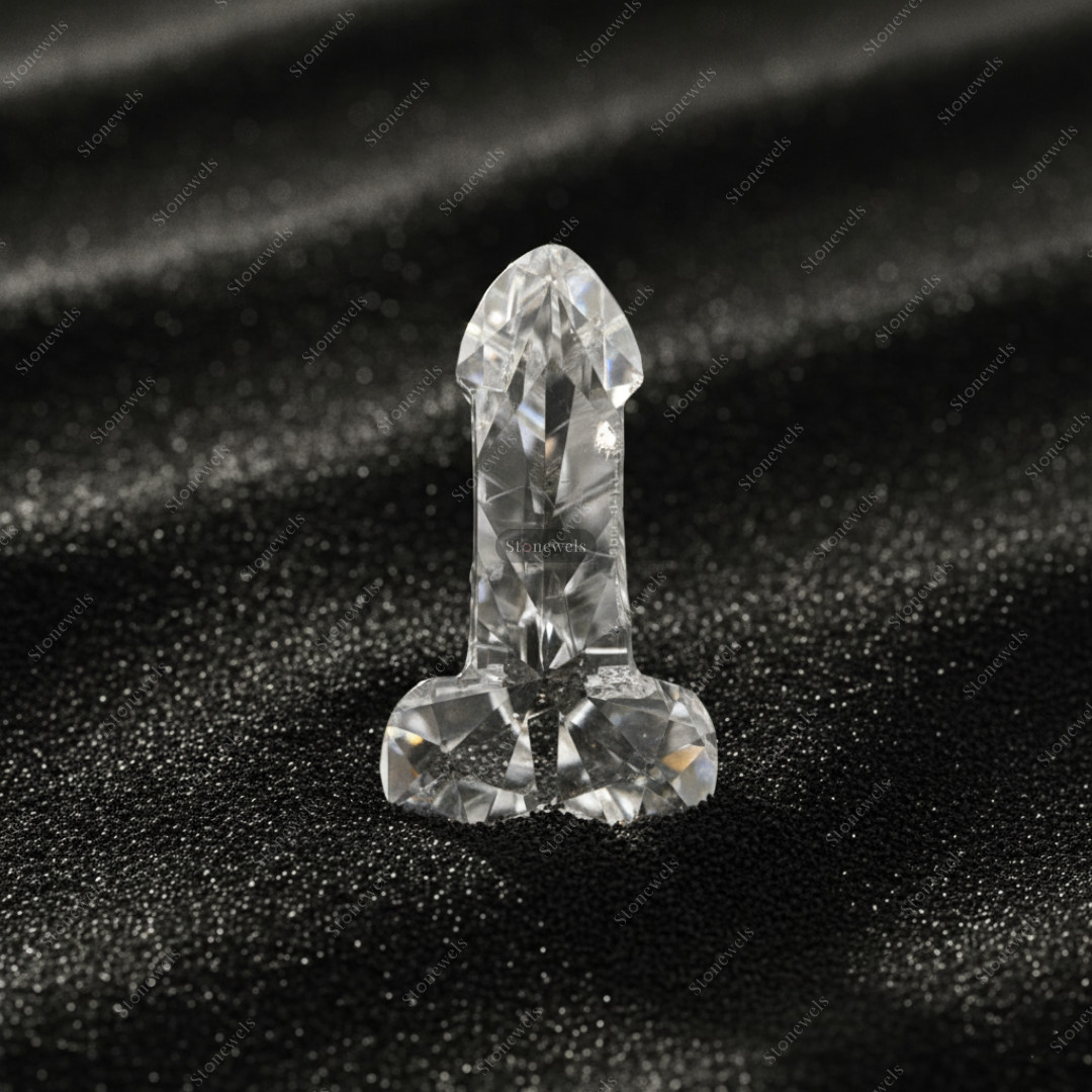 Penis Lab Grown Diamond Fancy Cut IGI Certified VVS-VS Clarity DEF CVD HPHT 1ct