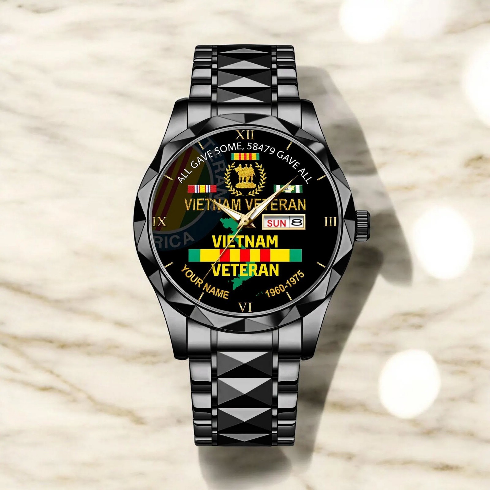 Vietnam Veteran Personalized Watch Custom Military Watch Proud Veteran Gift