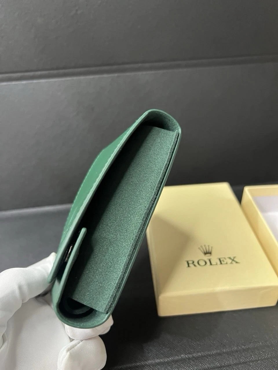 Rolex Case Leather Travel Pouch Service Center Premium Version-Gift For Watch