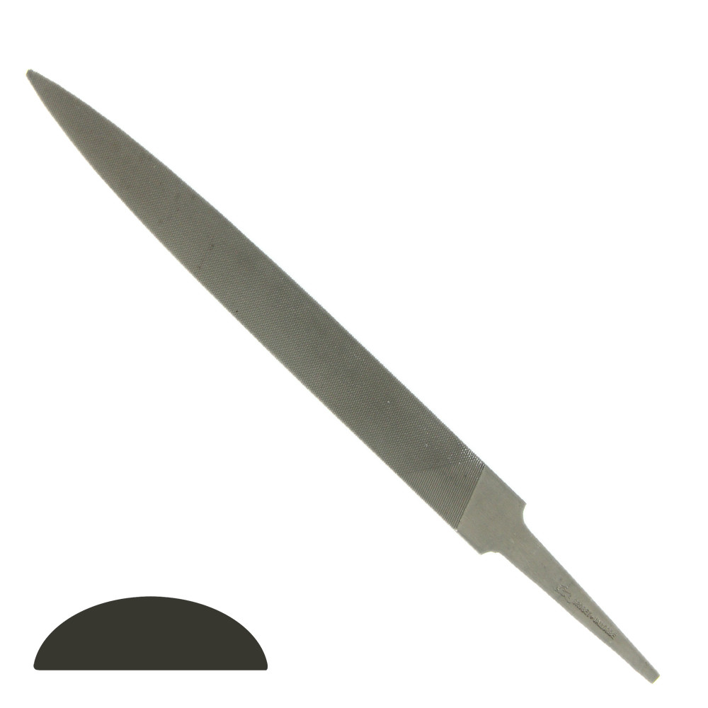 Grobet Swiss Half Round Precision File 6″ Cut #0 #1 #2 Vallorbe 150mm