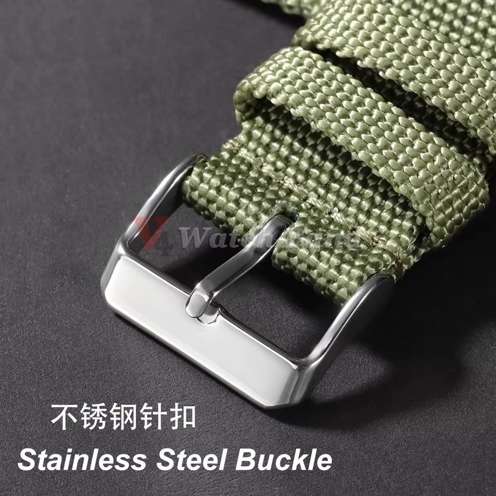 Canvas Quick Release Watch Strap 18,20,22,24mm Military Fabric Band Men Women