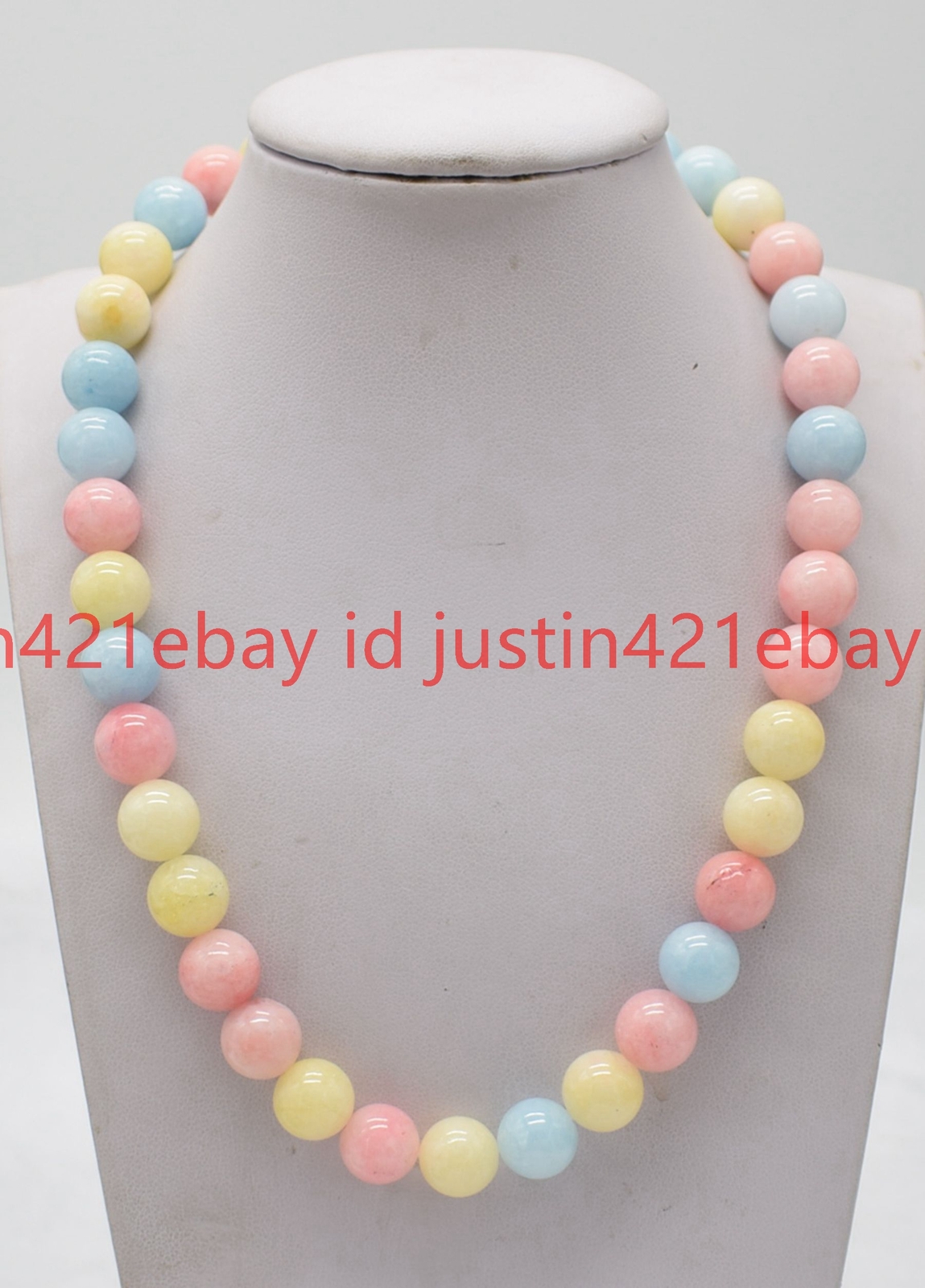 Pretty 6/8/10/12mm Natural Multicolor Gemstone Round Beads Necklace 18″ AAA+