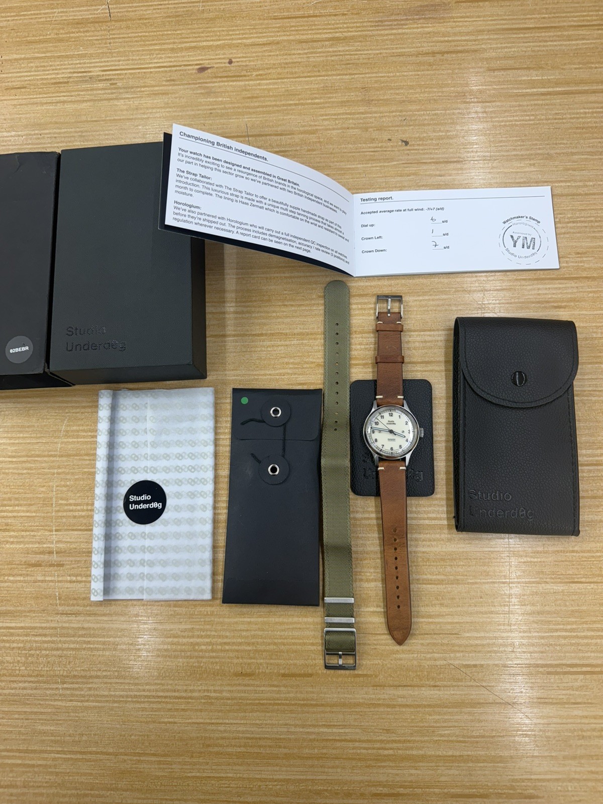 Studio Underd0g 02 Series Field Manual Mechanical Watch Lume Dial 100m