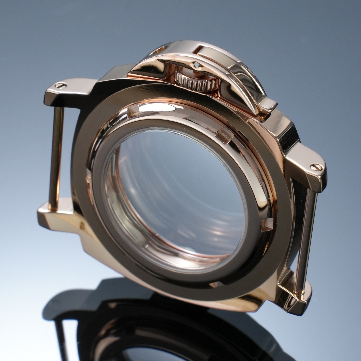 For NH35 NH36 Movement Solid Stainless Steel Watch Case with Sapphire Crystal