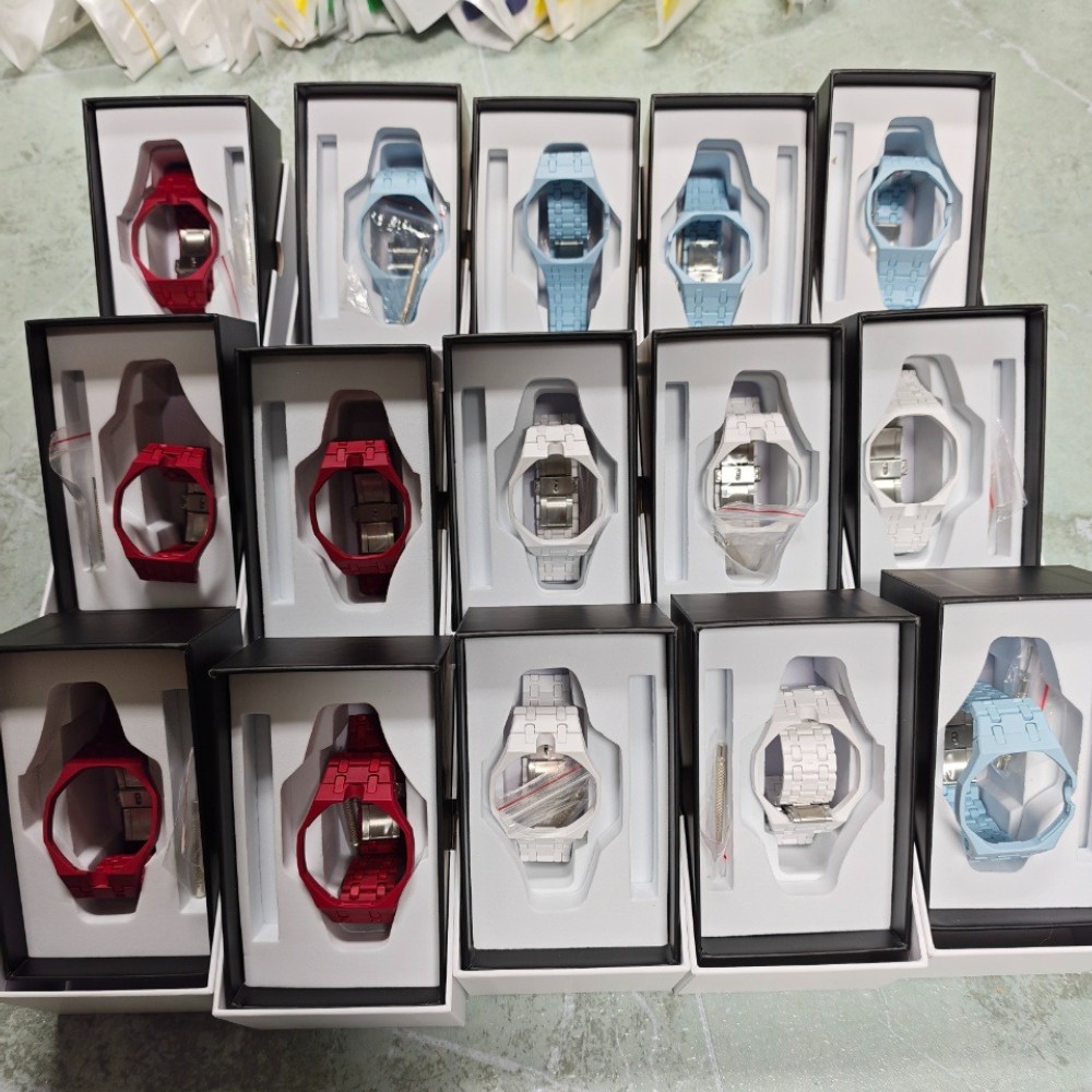 Luxury Bioceramic Case Band Mod Kit For Swatch X AP Royal Pop Watch Pre-Sale