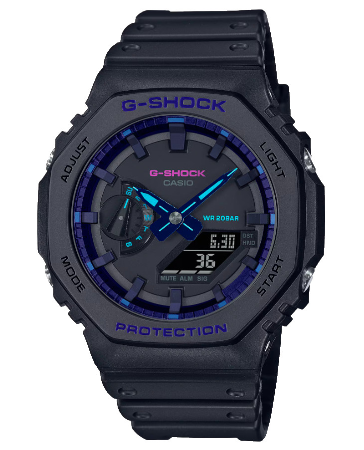 Casio G-Shock Analog/Digital Black Resin Watch GA-2100VB-1A