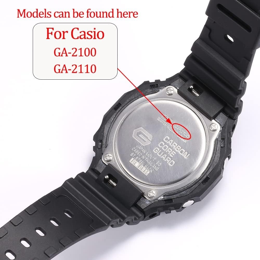 Black Replacement Bracelet for G-Shock GA2100/GA-2110 – Waterproof & Stylish