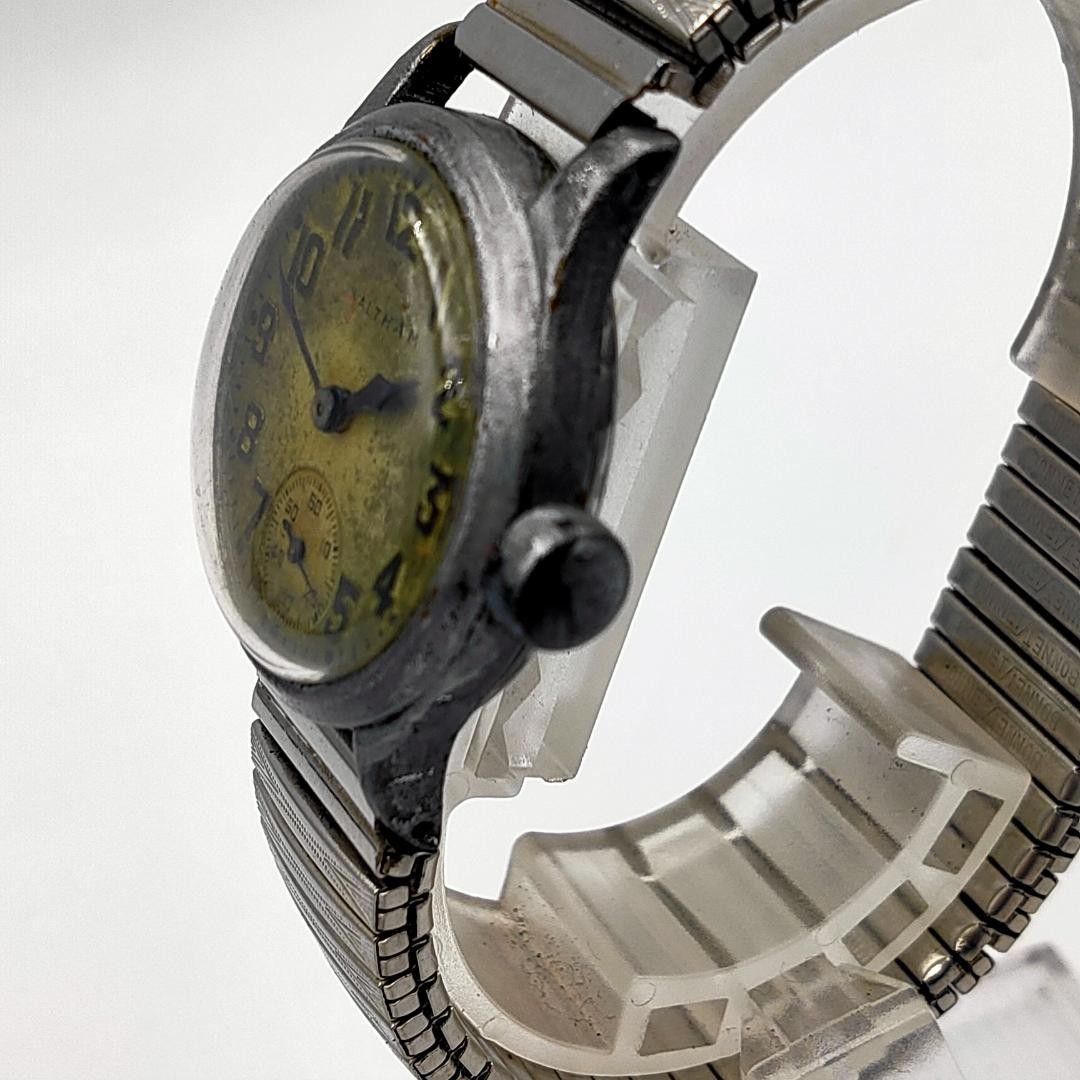 Rare 1940s Waltham USA Military Field Watch 17 Jewels Sub-Second Mechanical