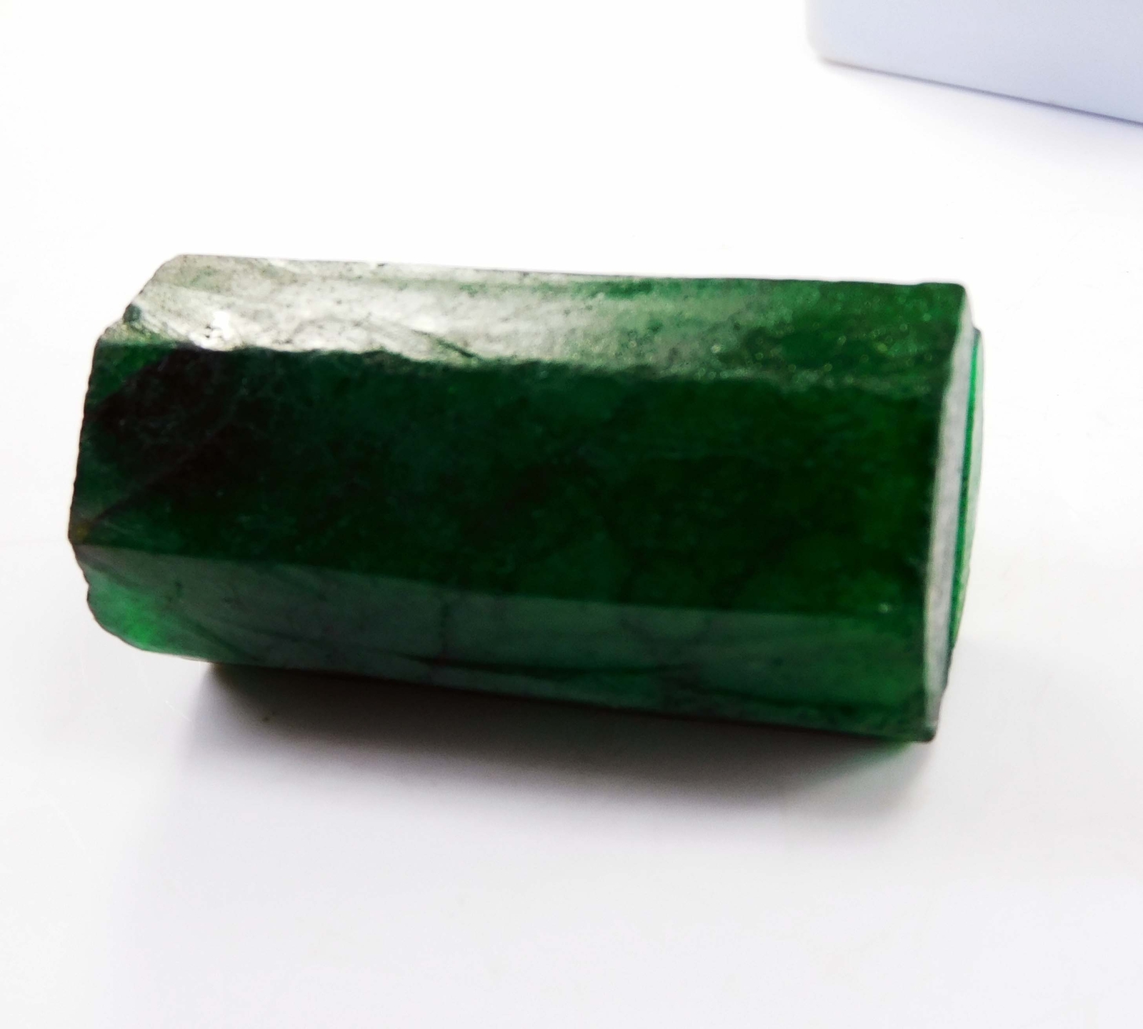 270.20 Ct Natural Certified Green Emerald Colombian Rough Huge Loose Gemstone