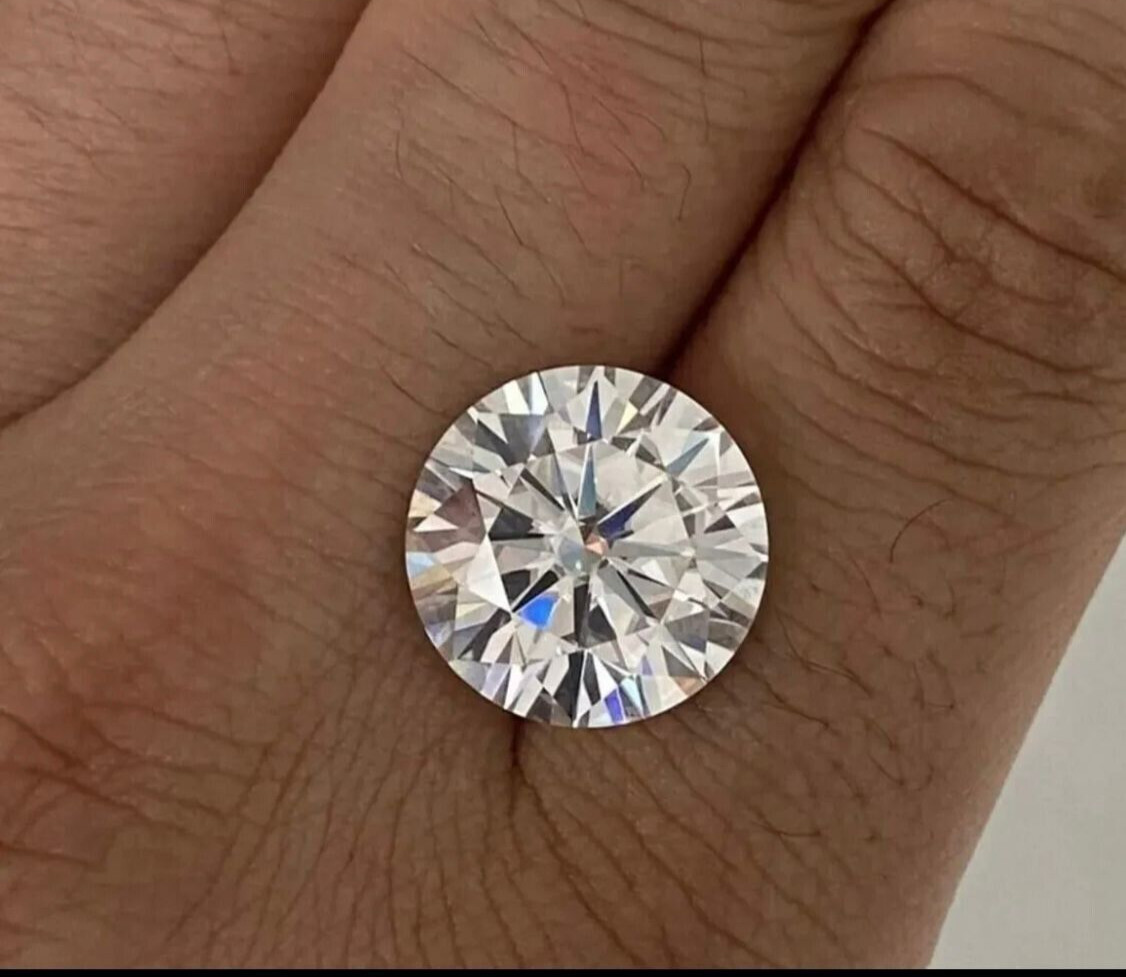 40Pcs Lab Grown CVD Diamond 5 MM Round Excellent D Color VVS1 Clarity Certified