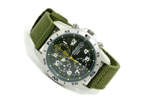 SEIKO Chronograph Men’s Watch SND377R Green