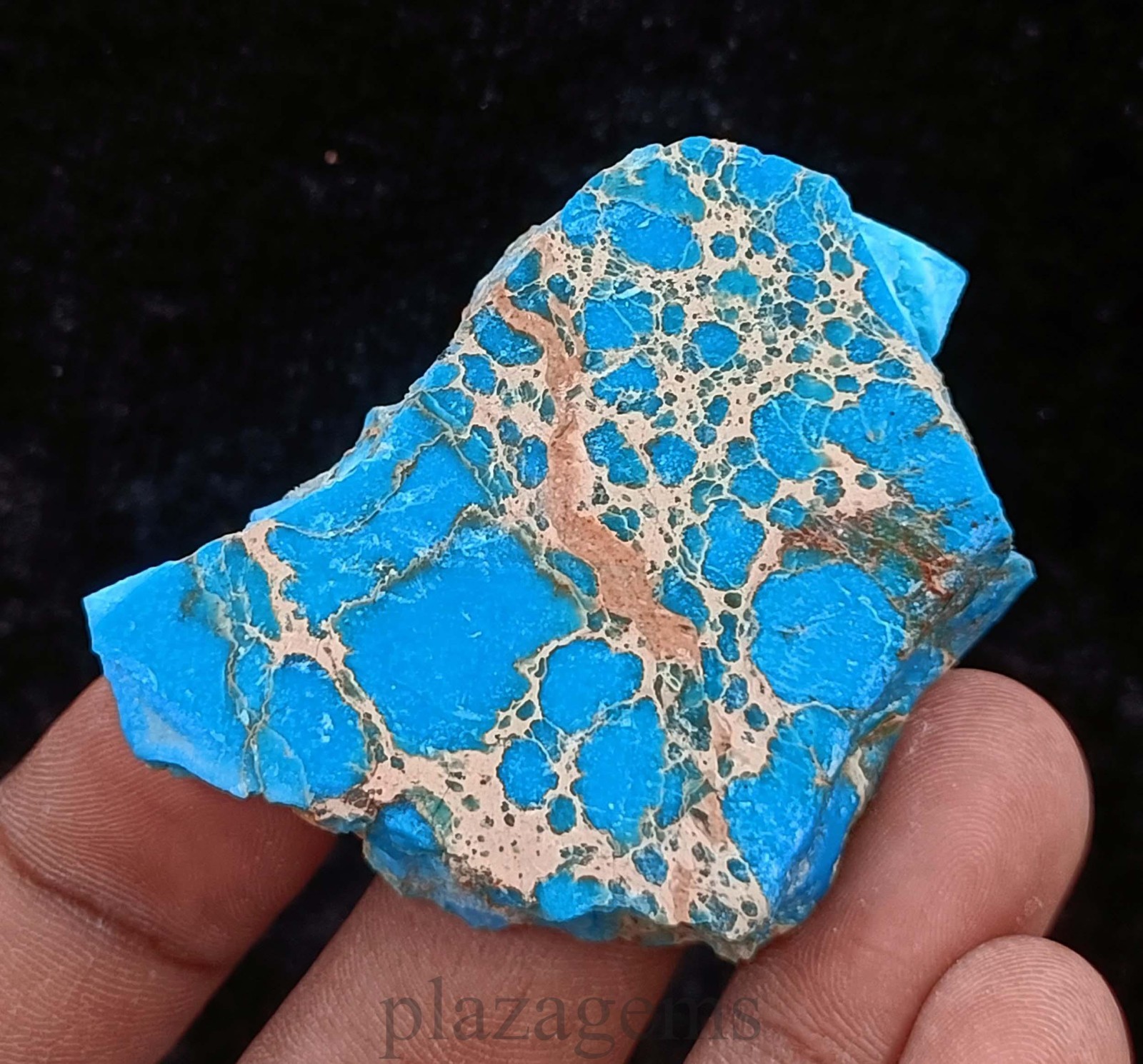 145.35 Ct Sky Blue Turquoise Natural Rough Slab Certified Loose Gemstone “5NSR