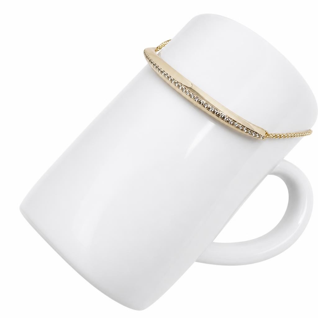 Kendra Scott CZ Slide Bracelet OTT Lux Gold Metal – New