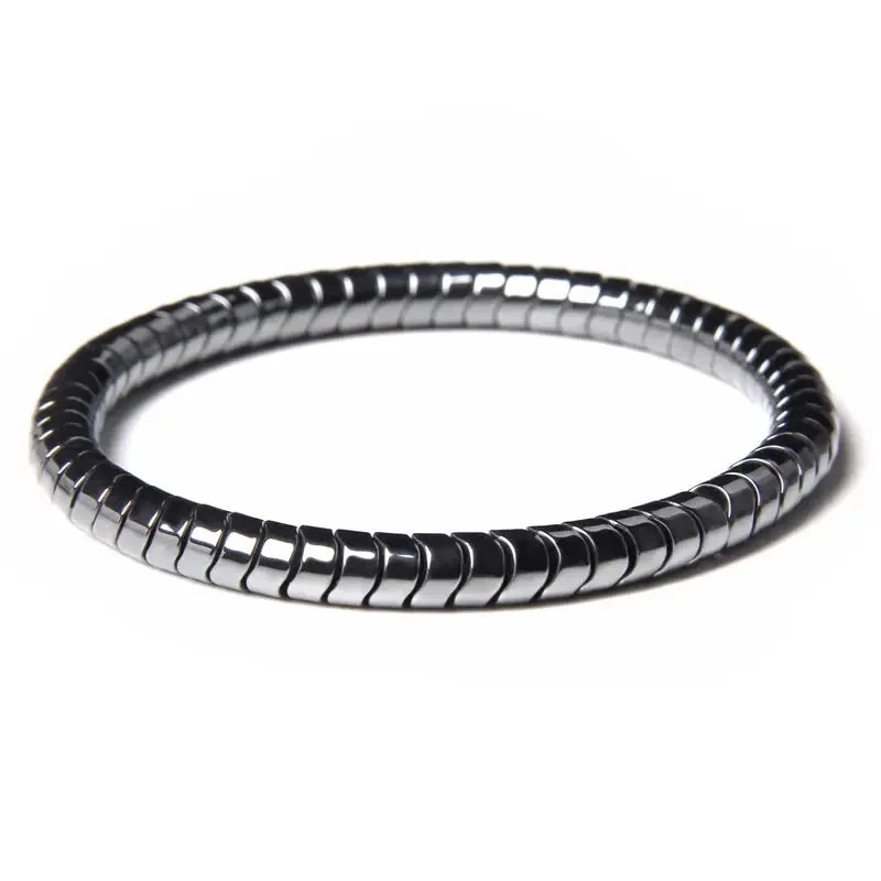 Magnetic Hematite Bracelet 8mm Beads Men Women Unisex Stretch Energy Balance