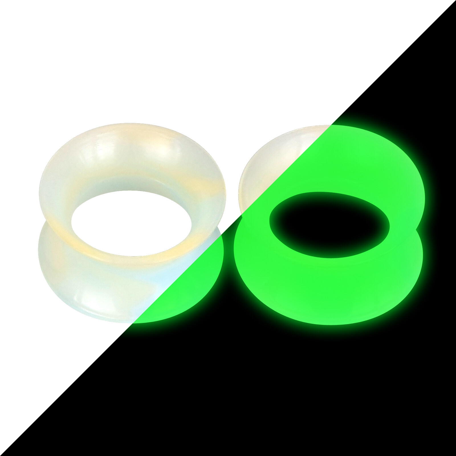 2PCS ULTRA THIN EAR SKINS-Silicone Ear Gauges-Ear Plugs-FLESH TUNNELS-2G-3/4″