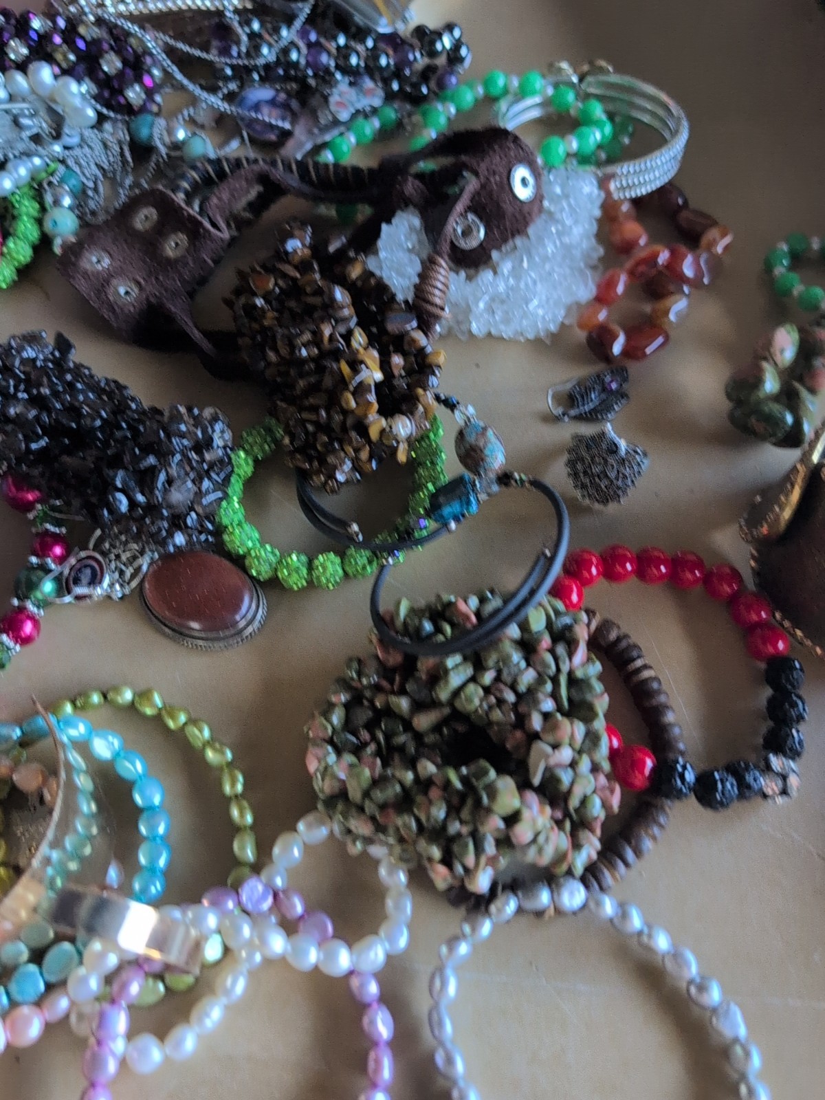 HUGE Vintage to Now ALL UNSEARCHED Jewelry Lot Wearable Craft Estate Find 4lbs
