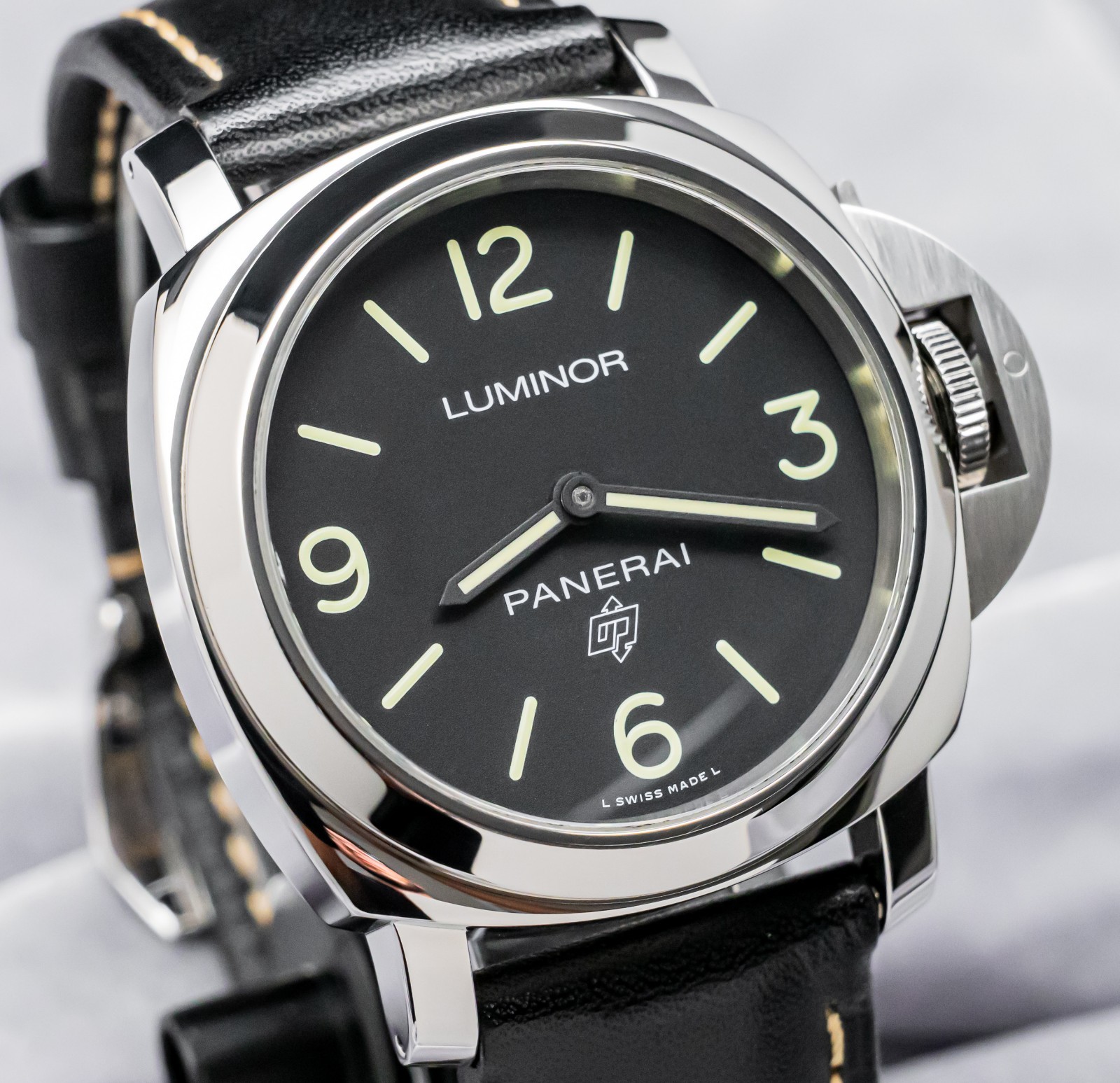 Panerai 773 Luminor Base Logo 44 mm SERVICED Black Dial PAM00773 PAM773