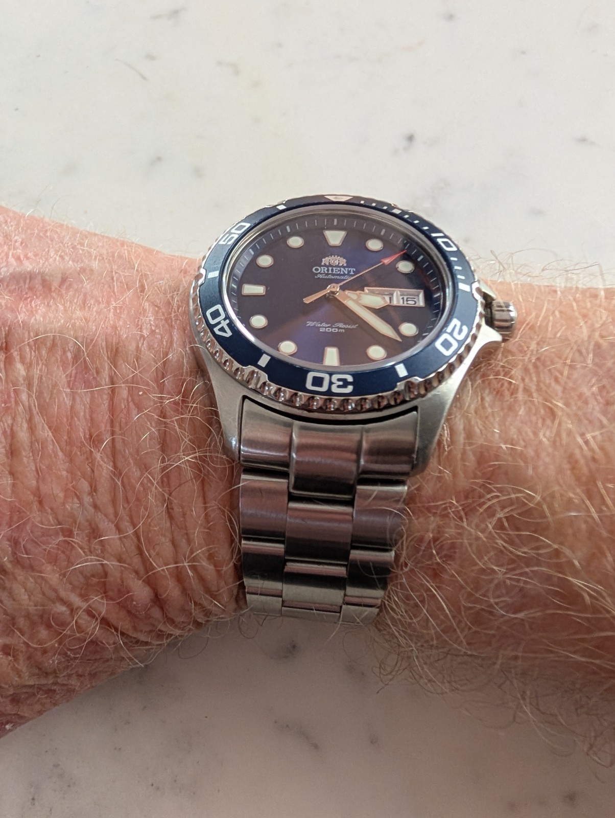 Orient Ray II Men’s Automatic Dive Watch Blue Dial