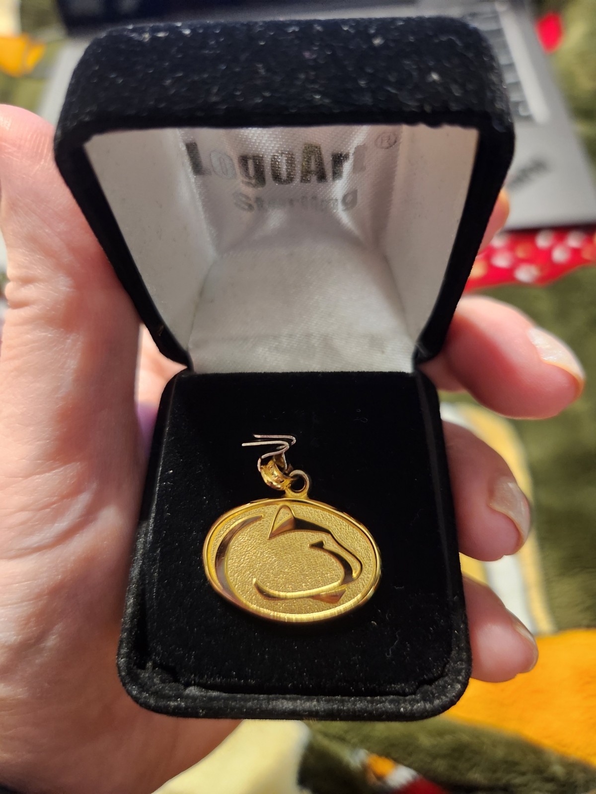 Gold Plated Penn State Nittany Lions Necklace Charm Pendant