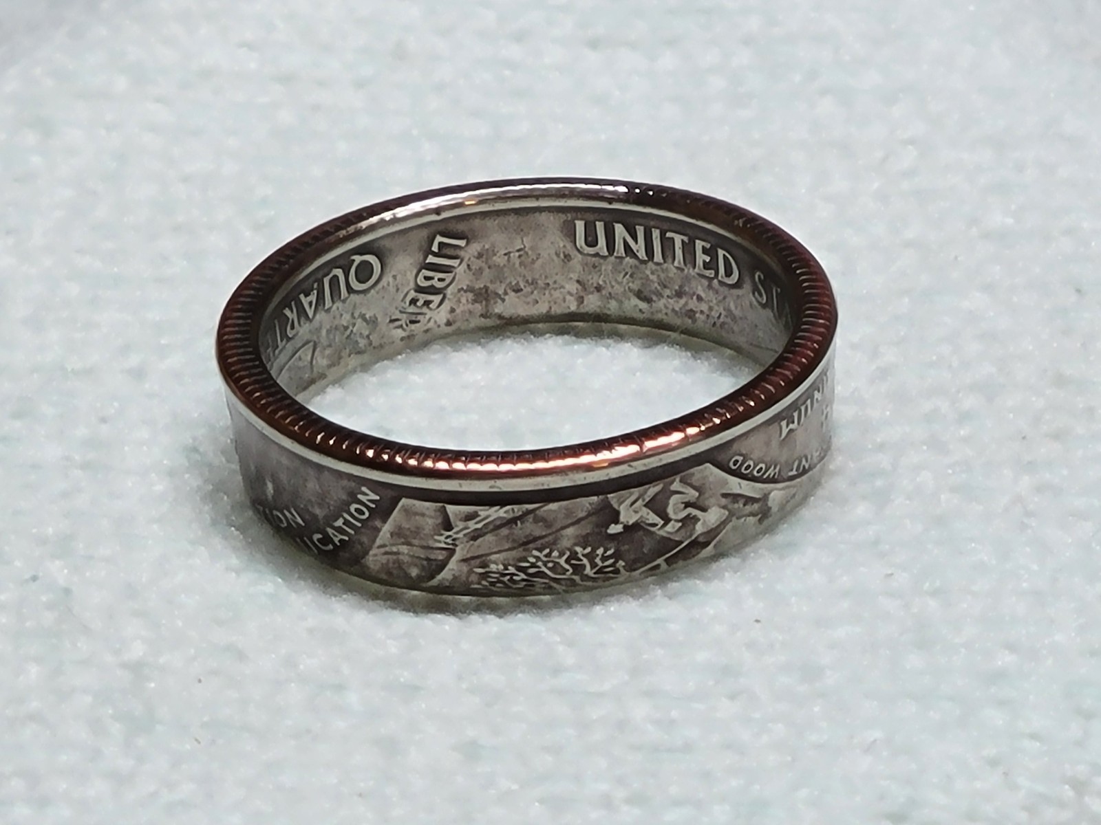 IOWA – Size 10 State Quarter Coin Ring