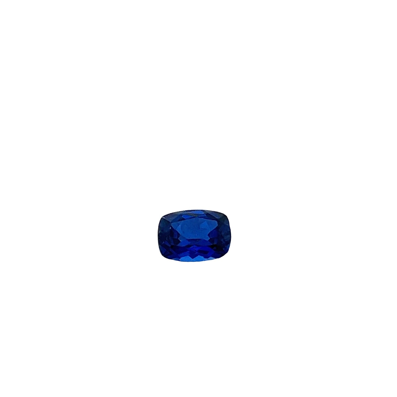 1.35ct Loose Emerald Cushion Cut Lab Created Blue Sapphire Gemstone 7.5 x 5mm