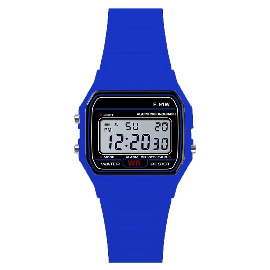 F 91W Classic Digital Resin Strap Watch Stopwatch Chronograph Sport Unisex Men