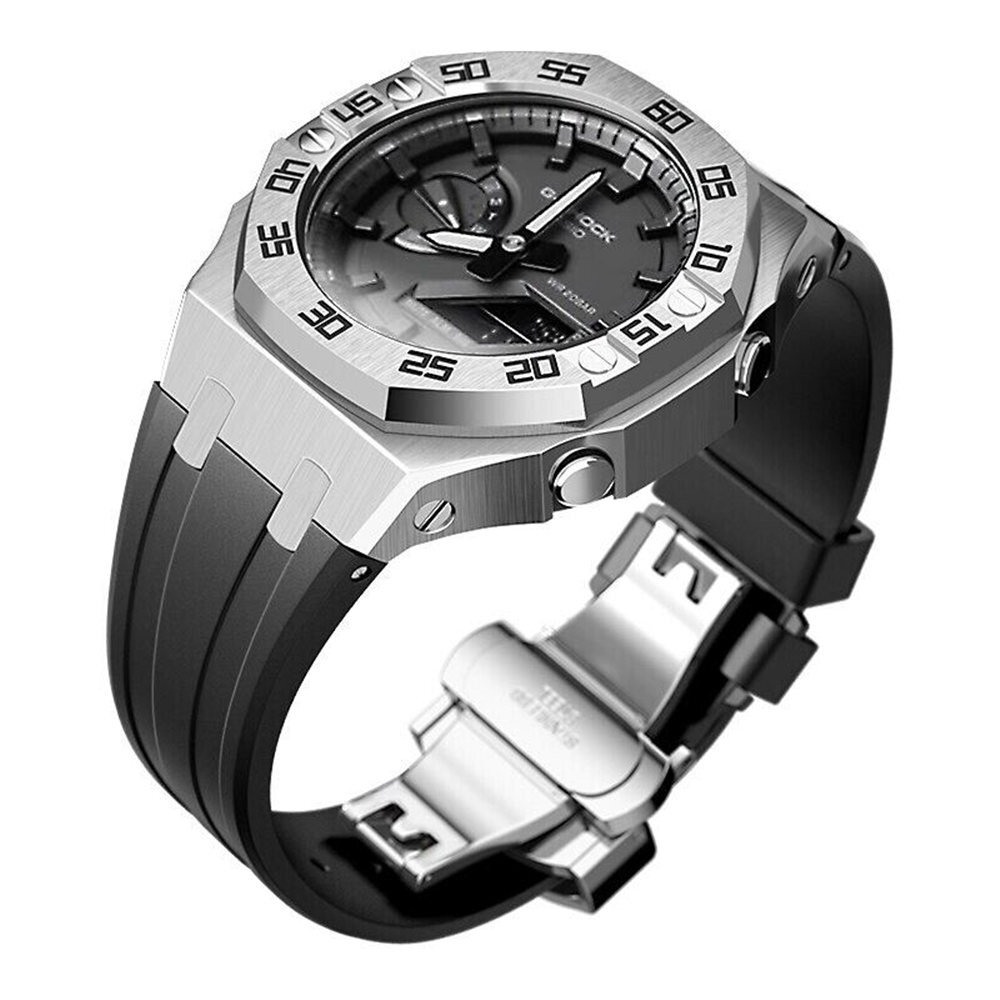 Dial Bezel AP Mod Kit Metal Refit Case Band Strap Cover for G-Shock GA-2100/2110