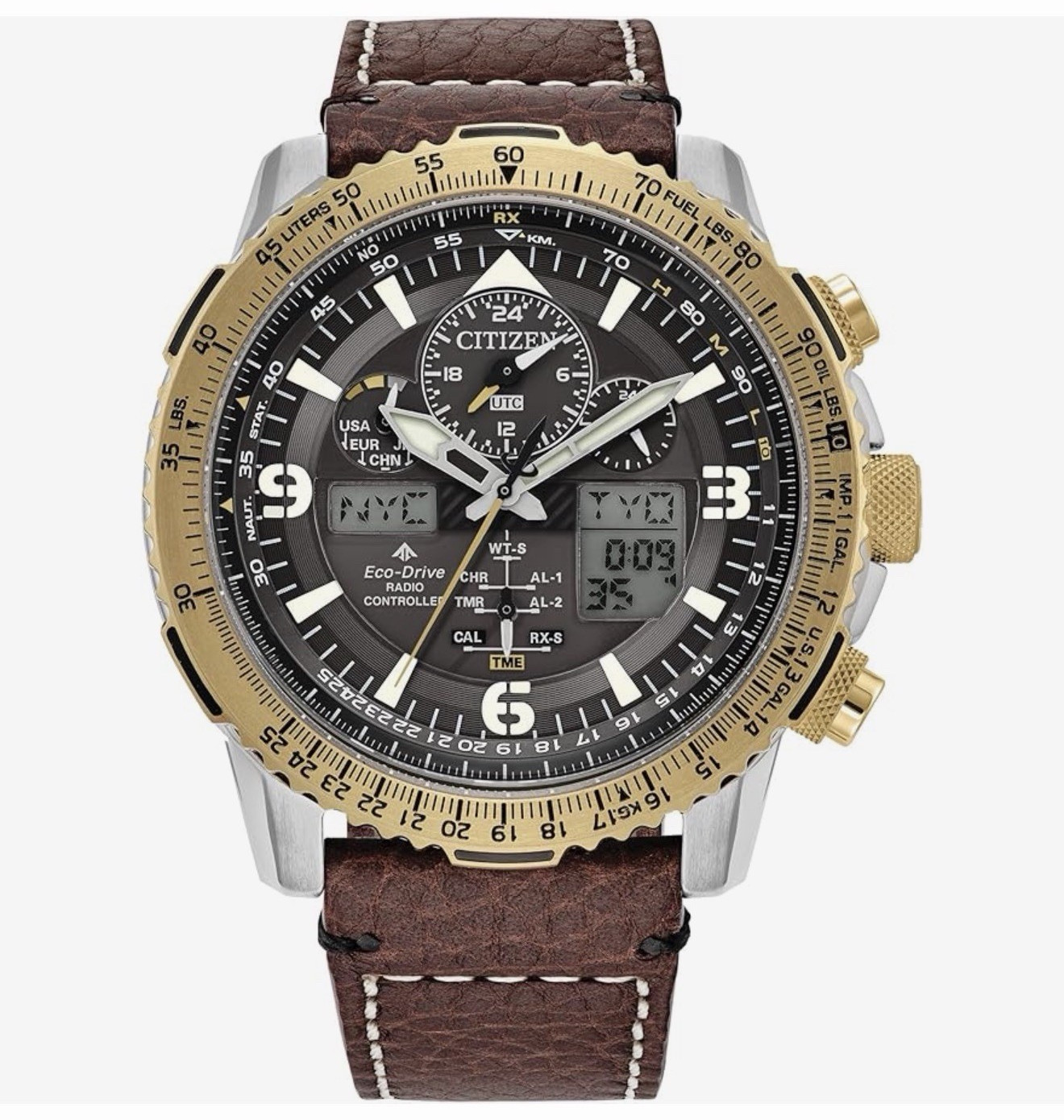 Citizen Men’s Promaster Air Skyhawk Eco-Drive Pilot Watch, Atomic Timkeeping