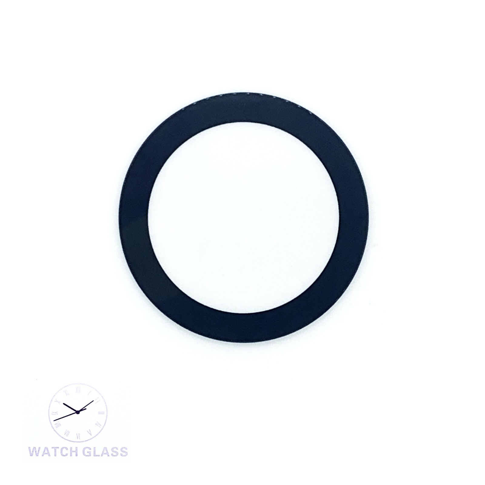 Black Border Watch Crystal Fit Movado Bold 36.0 MM to 43.5 MM 1.5 MM Thickness