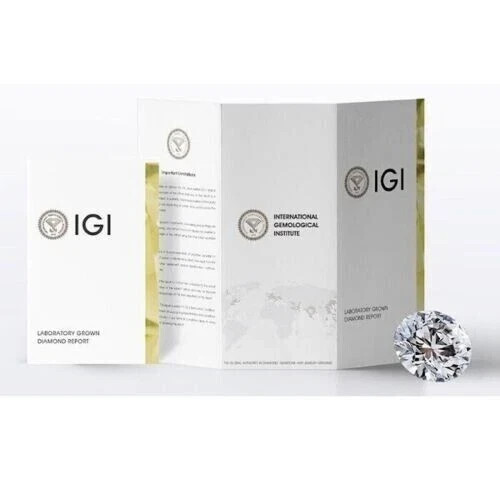 14K Yellow Gold Lab Grown Diamond Oval Cut IGI Certified 3.50 Carat Ring F VVS2