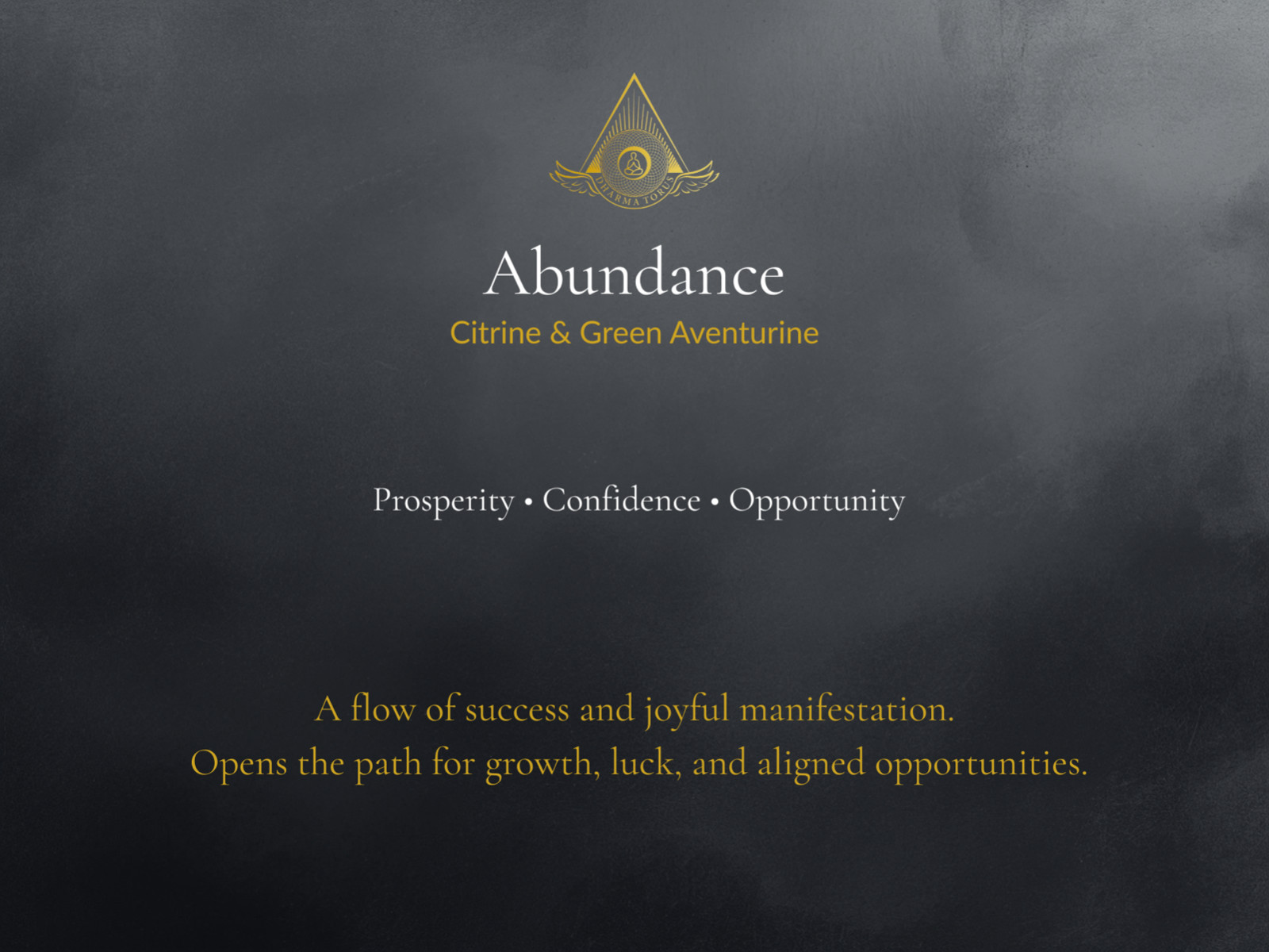 Abundance Torus Pendant Citrine Aventurine Sacred Geometry Necklace
