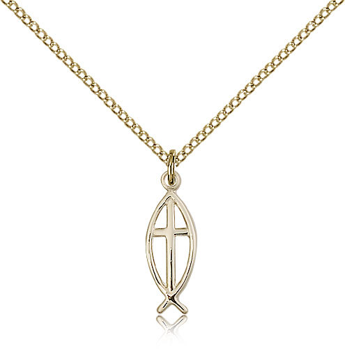 Gold Filled Cross Necklace For Women On 18 Chain – 30 Day Money Back Guarantee