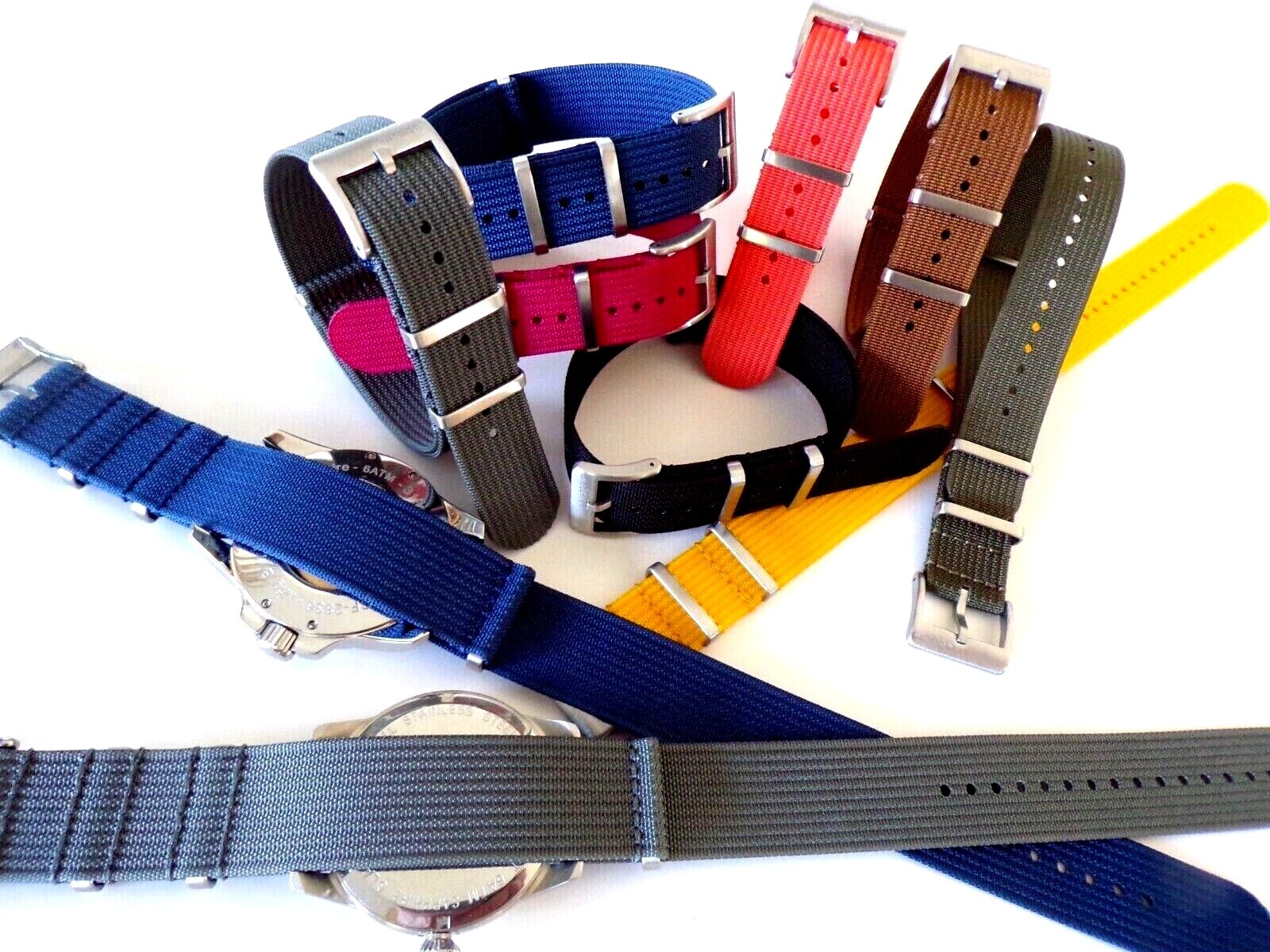 NATO G10 ® NEW RIBBED WR Nylon military RAF watch band Pilot strap IW SUISSE usa
