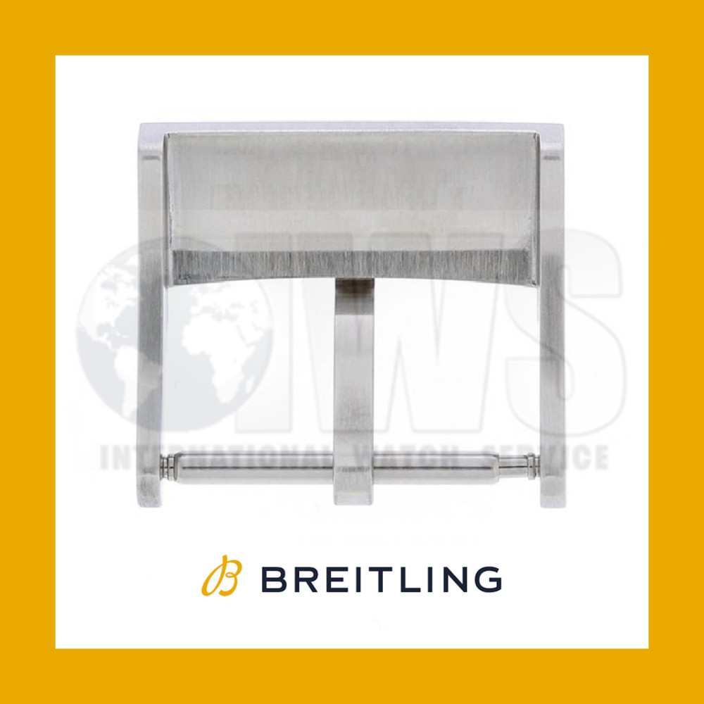 ☆ GENUINE BREITLING ☆20MM☆ SATIN-BRUSHED STAINLESS STEEL TANG-STYLE BUCKLE ☆