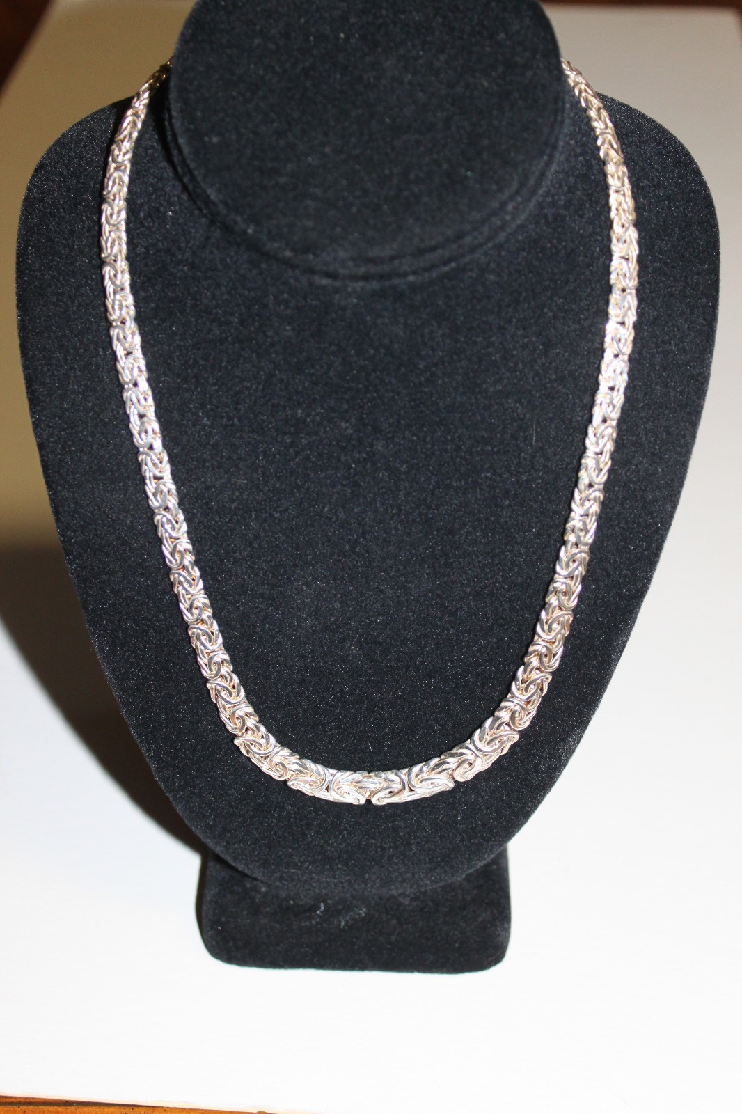 ATASAY KUYUMCULUK AK STERLING SILVER 925 BYZANTINE NECKLACE 20″ 28 GRAMS